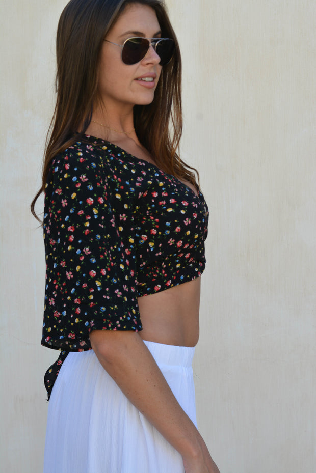 Wildflower Market Wrap Top