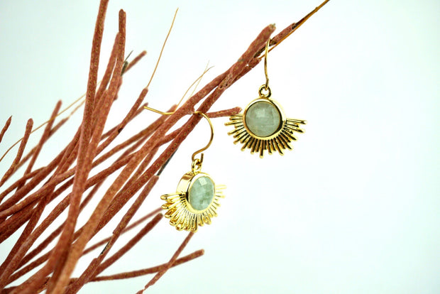 Sarasota Sundown Labradorite Earrings