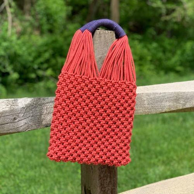 Captiva Coral Macrame Bag