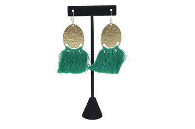 Pirate booty Teal Earrings